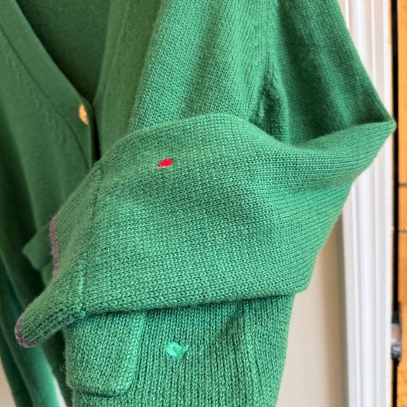 Clare V Granny Smith apple Oscar cardigan size XS/S EUC soft and warm - Picture 6 of 9